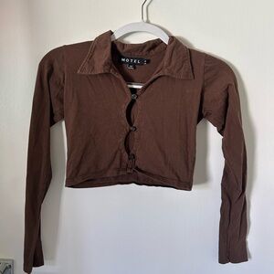 Motel Rocks Brown long sleep top
